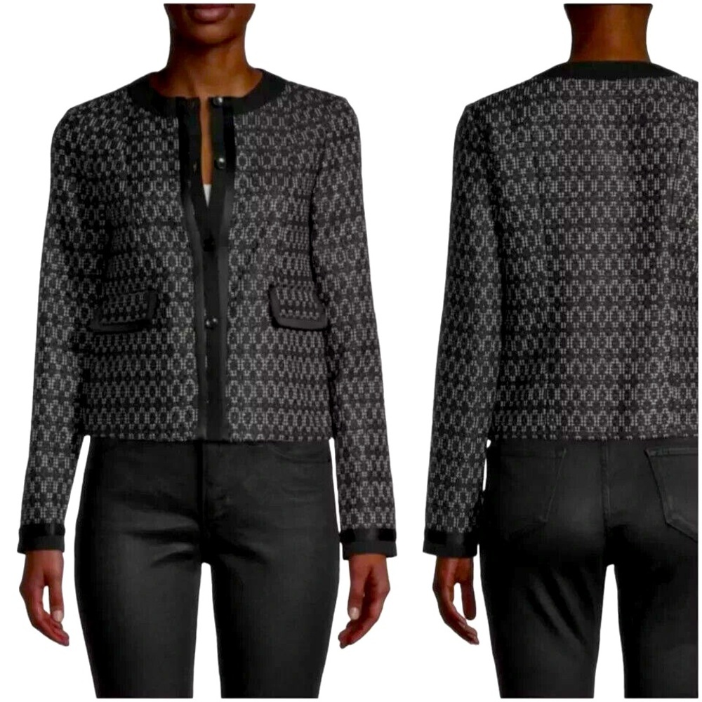 Etro Milano made in Italy designer woven tweed blazer small